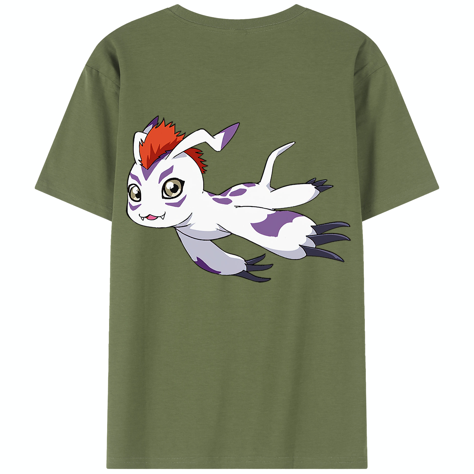 （画像用） Digimon デジタルモンスター/デジモン 綿100％半袖Tシャツ（背面プリント）